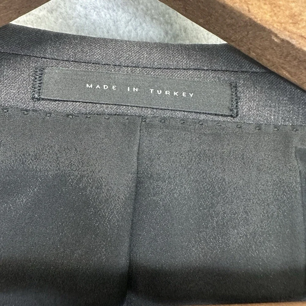 Boss Hugo Trabaldo Togna 1840 Super 120 Virgin Wool Blazer Sz 40R Black 2 Button